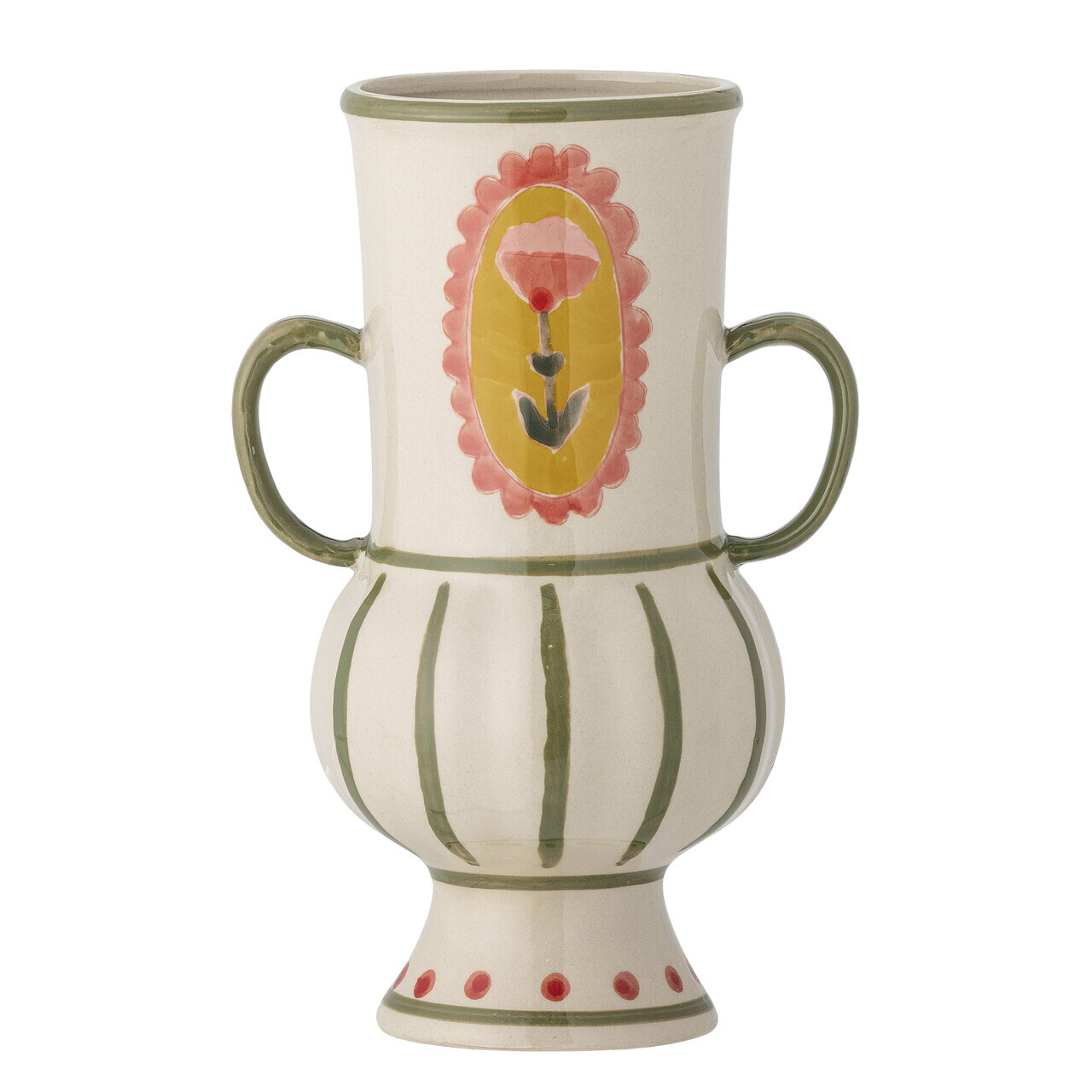 Vaza decorativa, Bloomingville, Odina, 9x21 cm, ceramica, multicolor - imagine 5